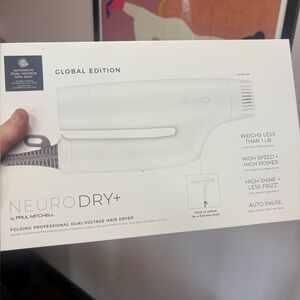 NWT Paul Mitchel Global Edition Nuero Dry+ hair dryer